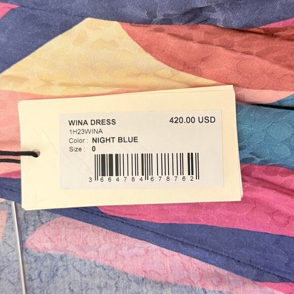 BA&SH NEW Wina Dress Night Blue XS Dinner Event Holiday‎ New Year Holiday - Picture 7 of 7